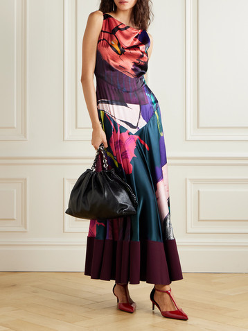 Roksanda Munir printed silk-satin maxi dress