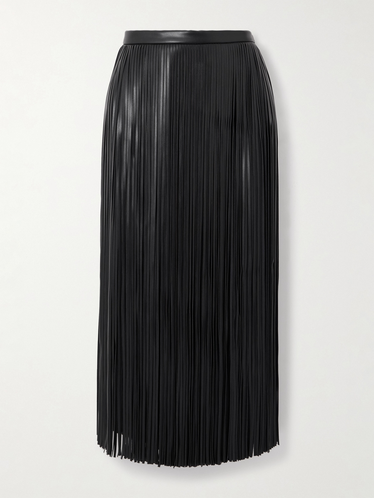 Proenza Schouler Veda Fringed Midi Skirt In Black