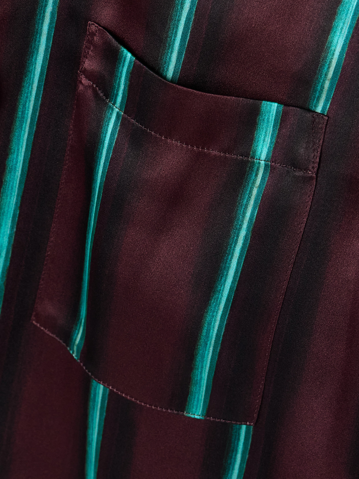 Delan Printed Silk-Satin Shirt