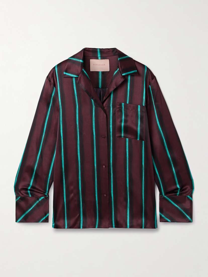 Roksanda Delan Printed Silk-satin Shirt