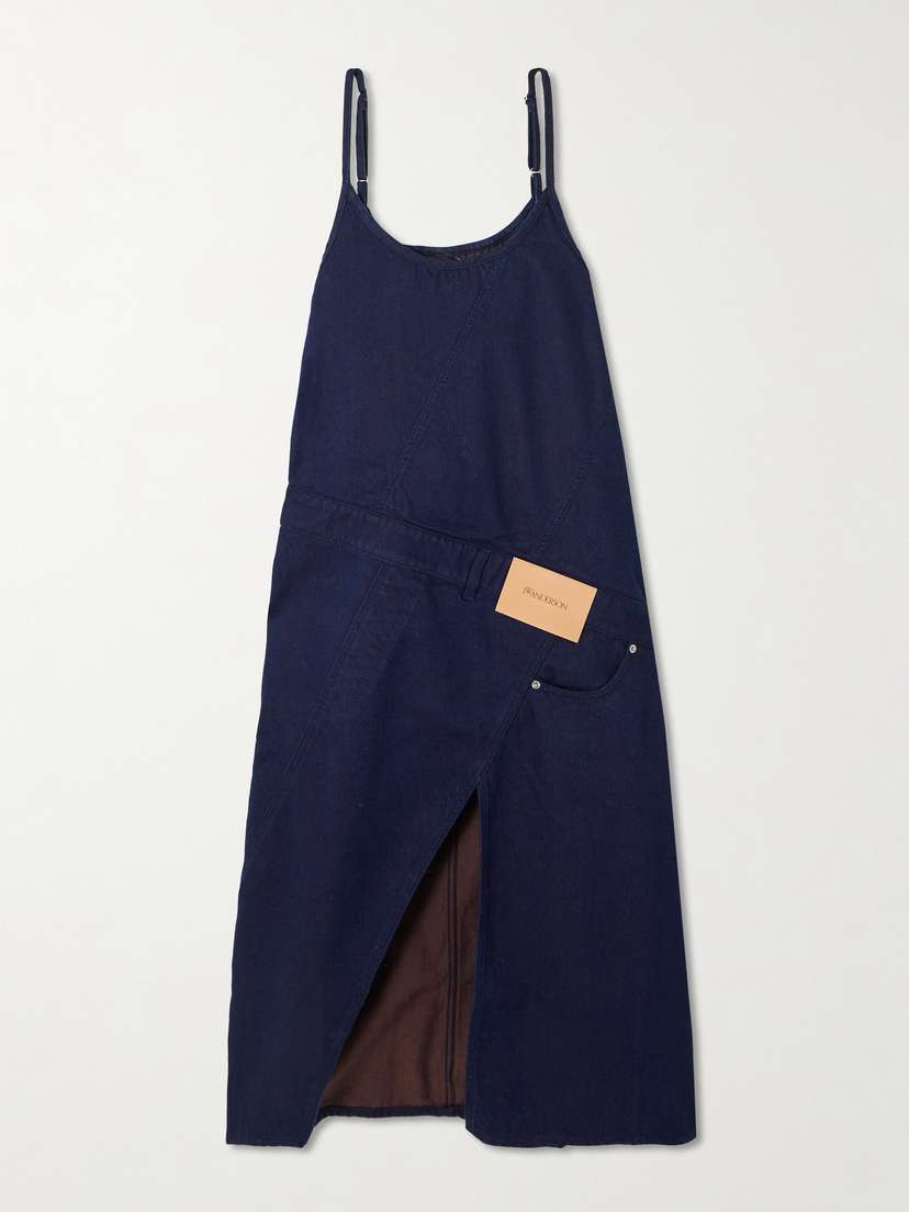 JW Anderson Appliquéd Denim Midi Dress