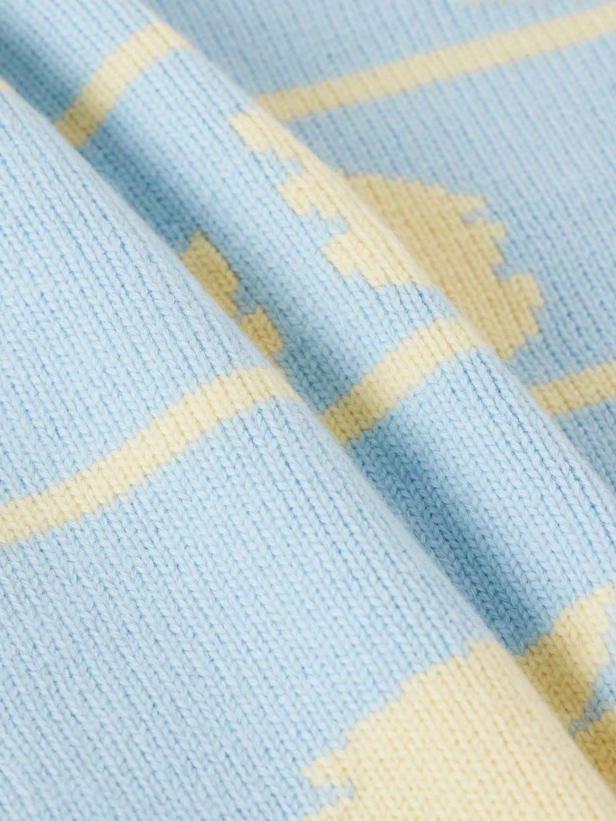 Crockery Intarsia-Knit Sweater
