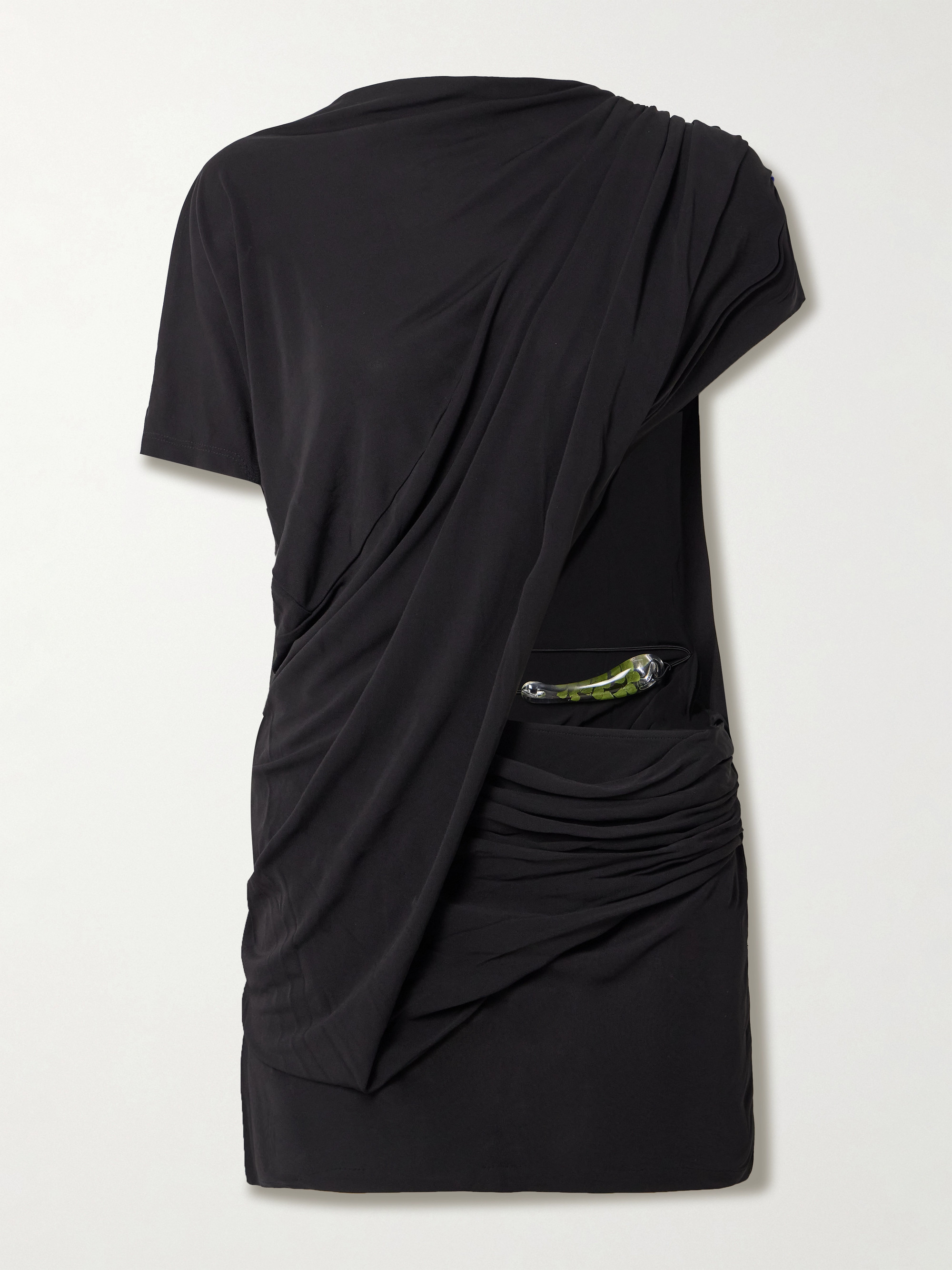 Christopher Esber Encased Nature resin-trimmed cutout jersey mini dress