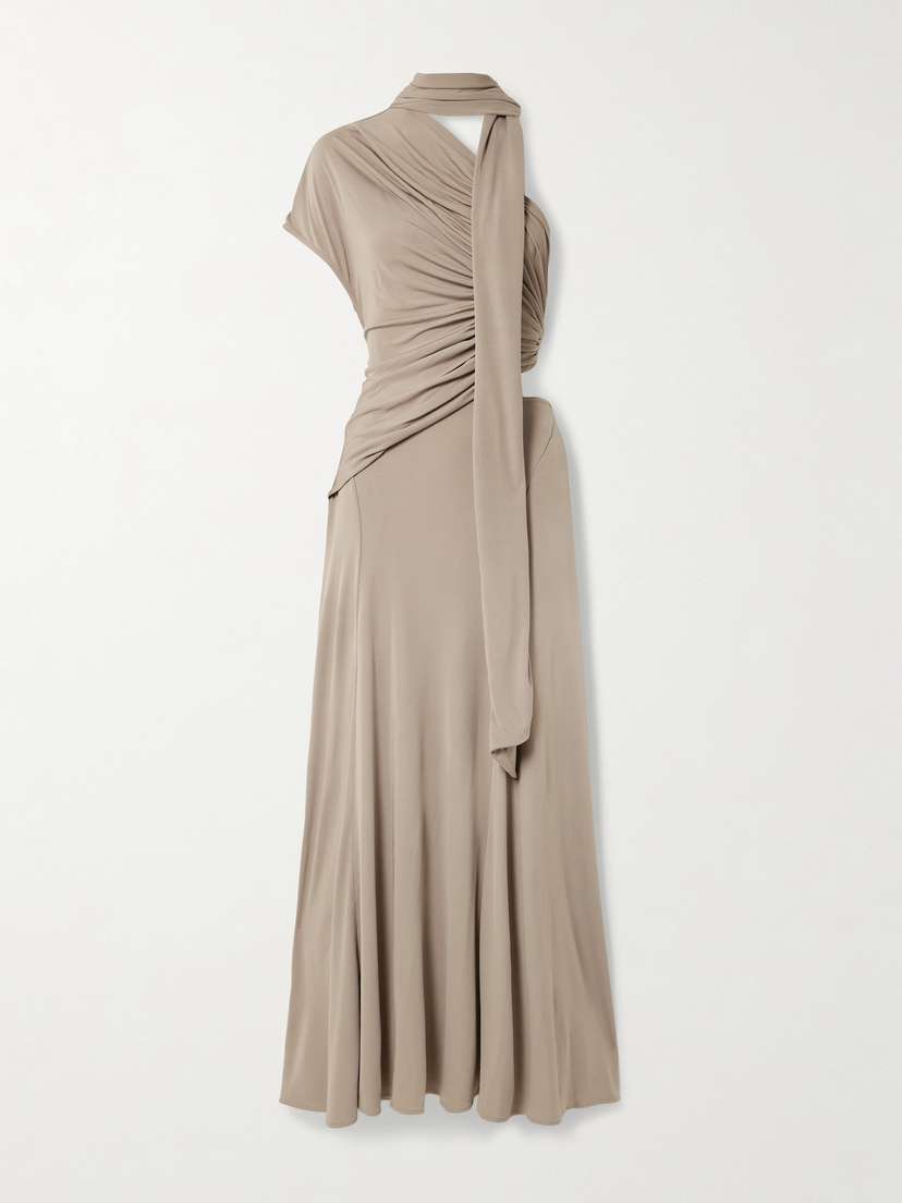 Christopher Esber Draped Jersey Maxi Dress
