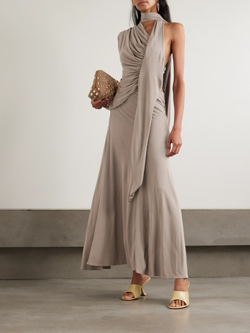 Christopher Esber Draped jersey maxi dress