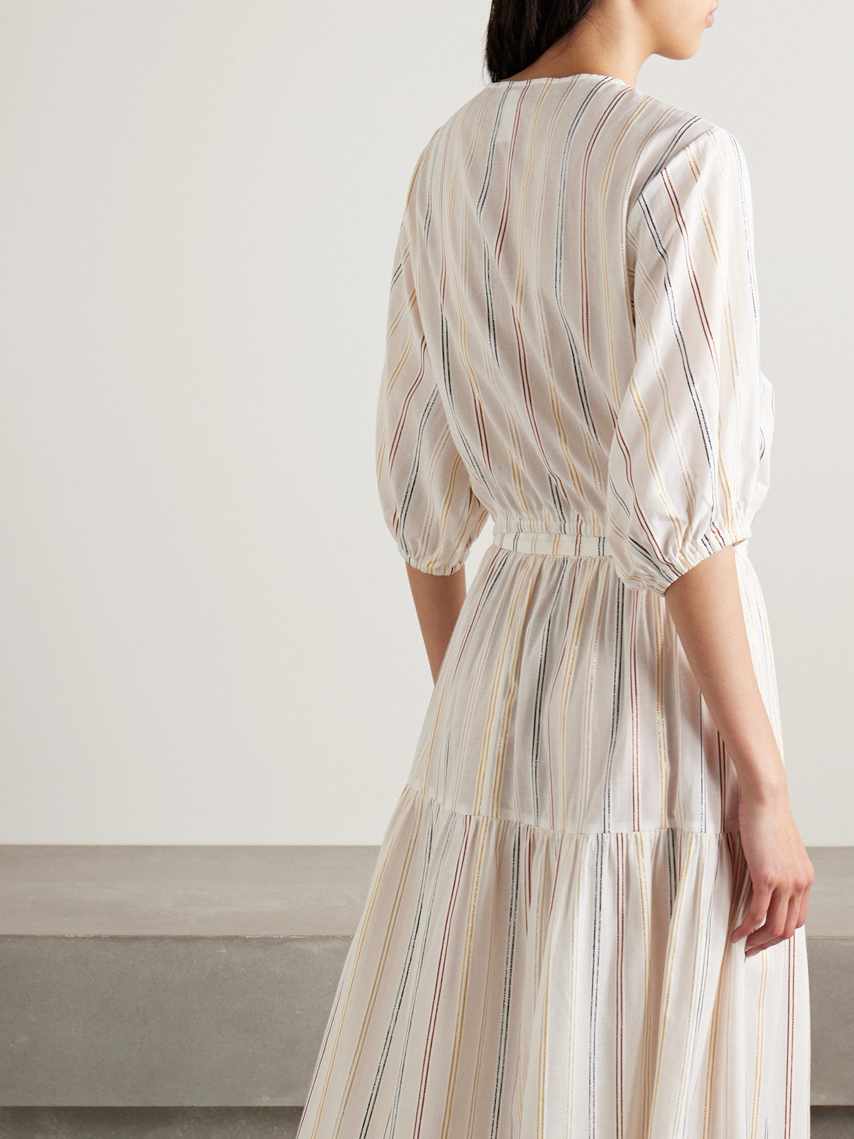 Eres Cotton-blend Stripe Eldorado Crop Top In White