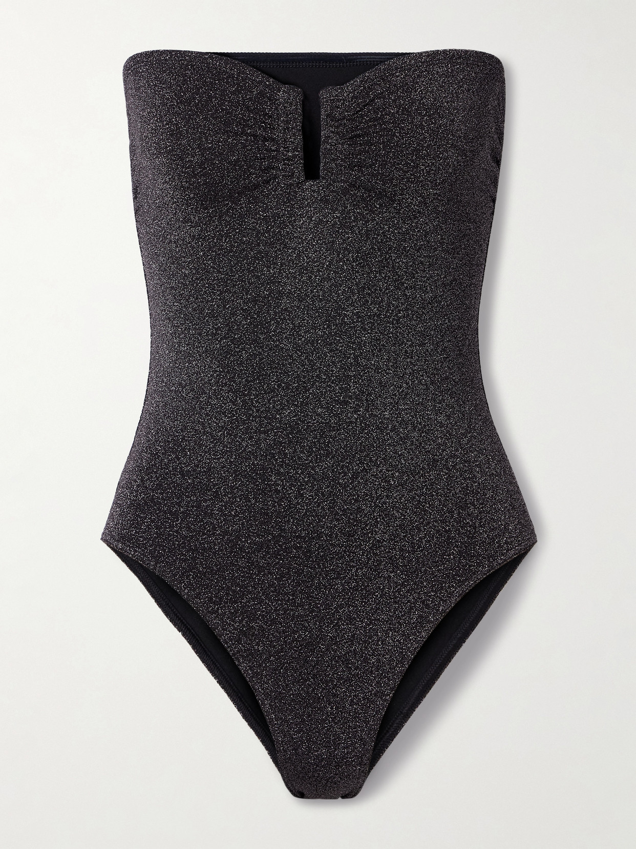 Eres Irisée Scintillant Strapless Metallic Swimsuit