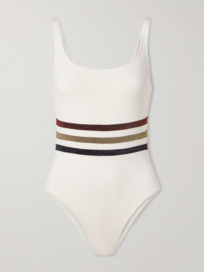 Eres Irisée Radieux Metallic Striped Swimsuit