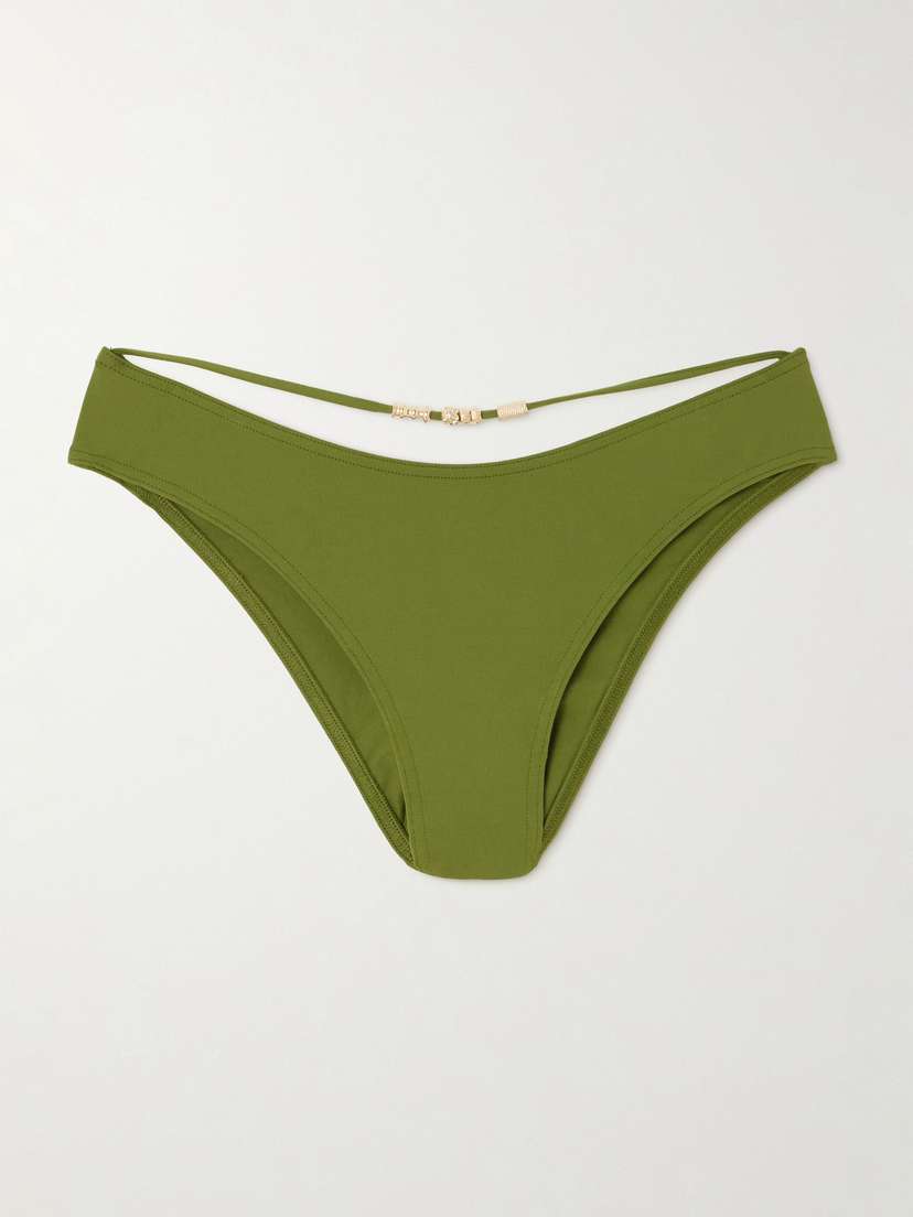 Eres Lava Cutout Embellished Bikini Briefs