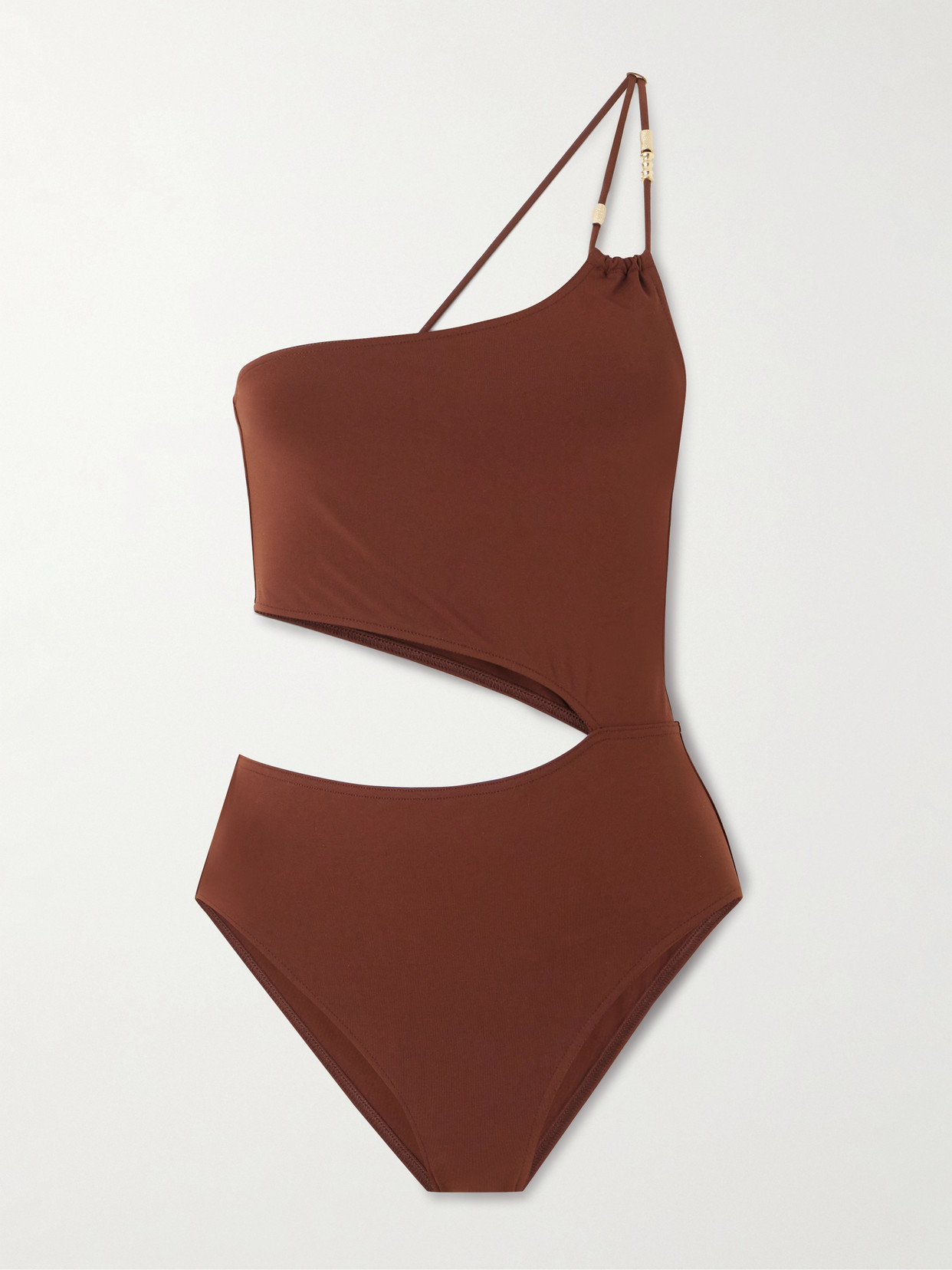 Eres Trésor Ecume One-shoulder Cutout Embellished Swimsuit