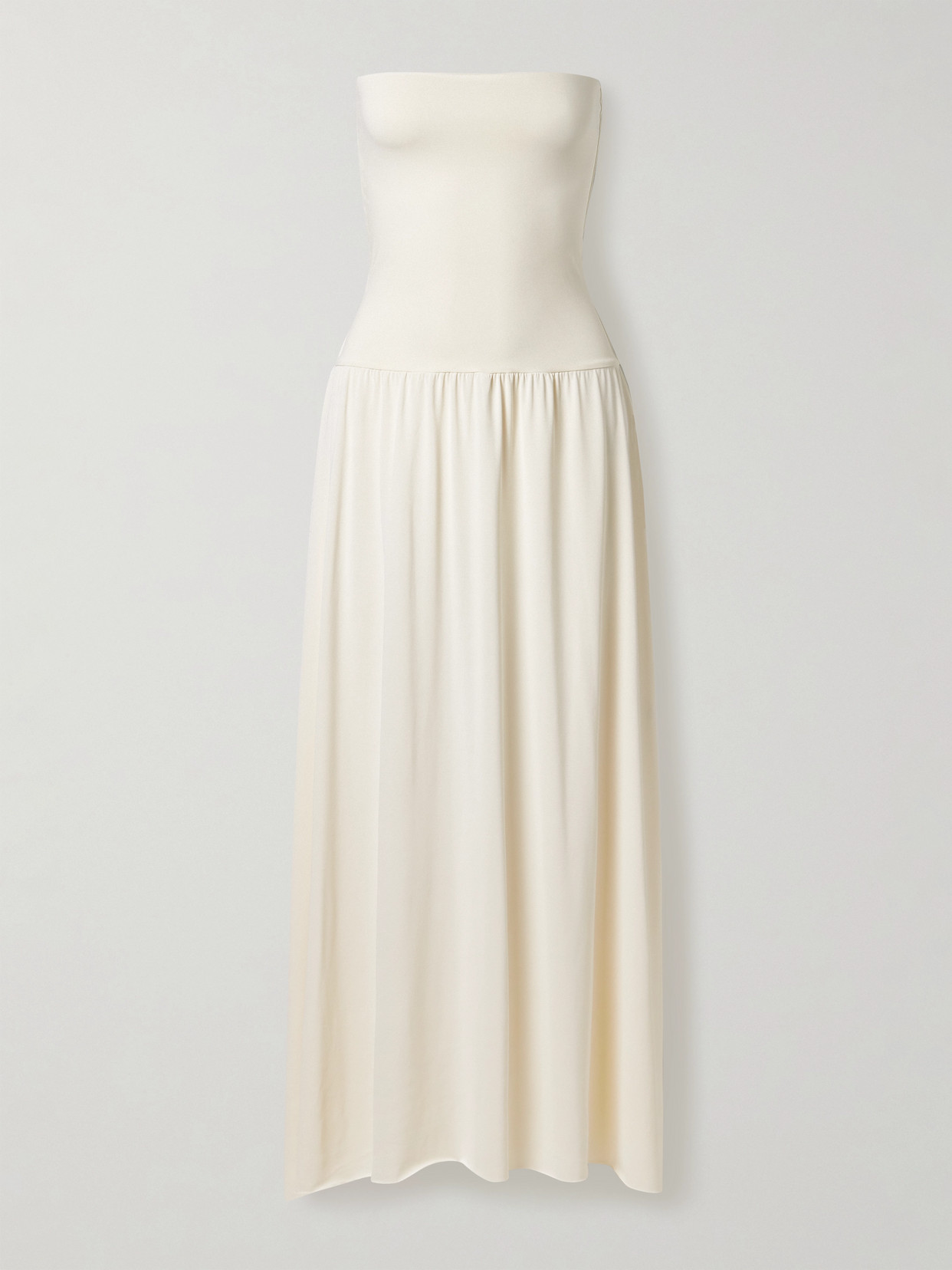 Eres Les Essentiels Oda Strapless Stretch-jersey Maxi Dress