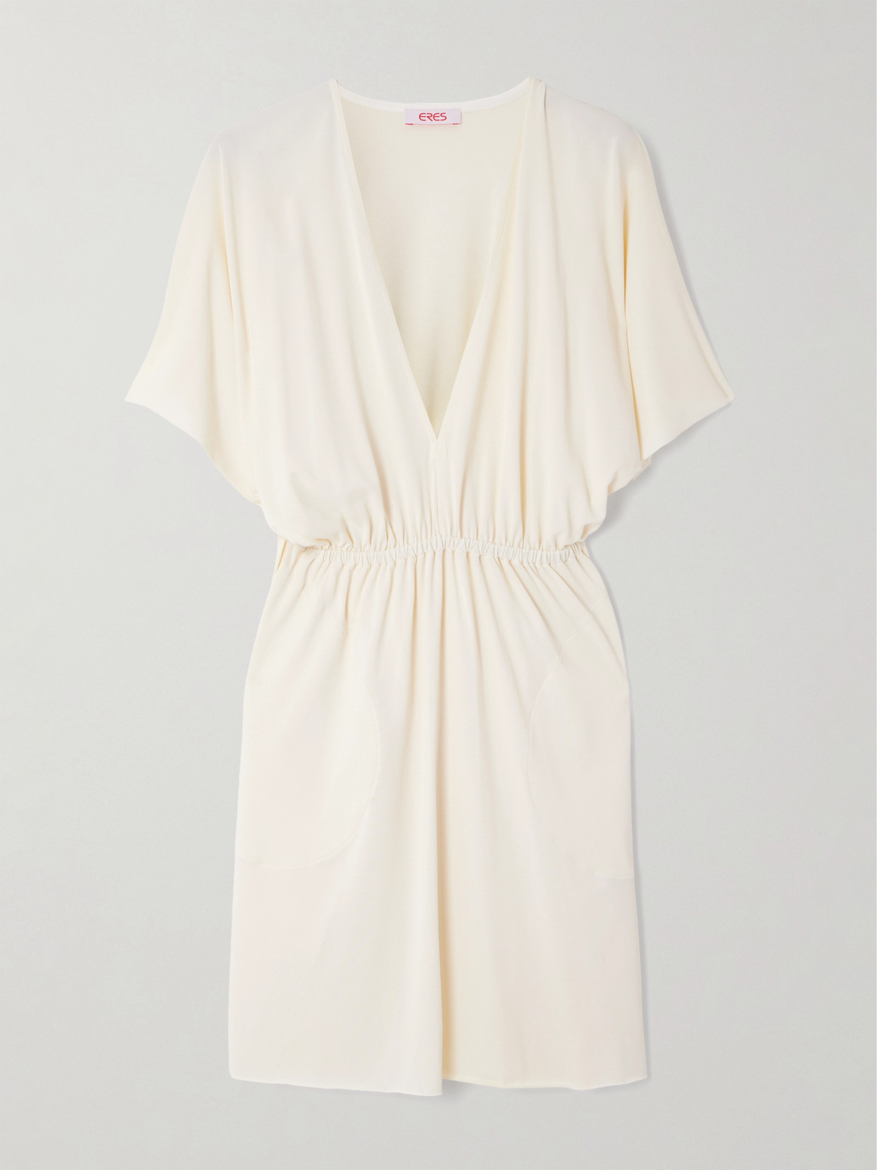 Eres Naia Jersey Mini Dress In Off-white