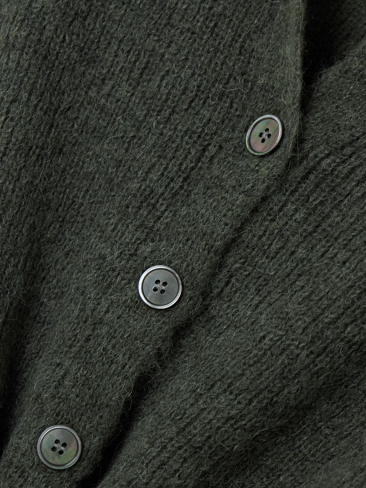 Our Legacy Mazzy Open-knit Brushed Alpaca-blend Cardigan