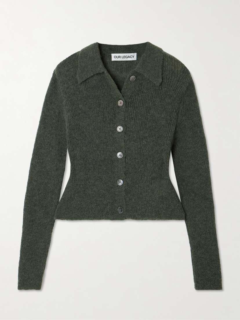 Our Legacy Mazzy Brushed Alpaca-blend Cardigan