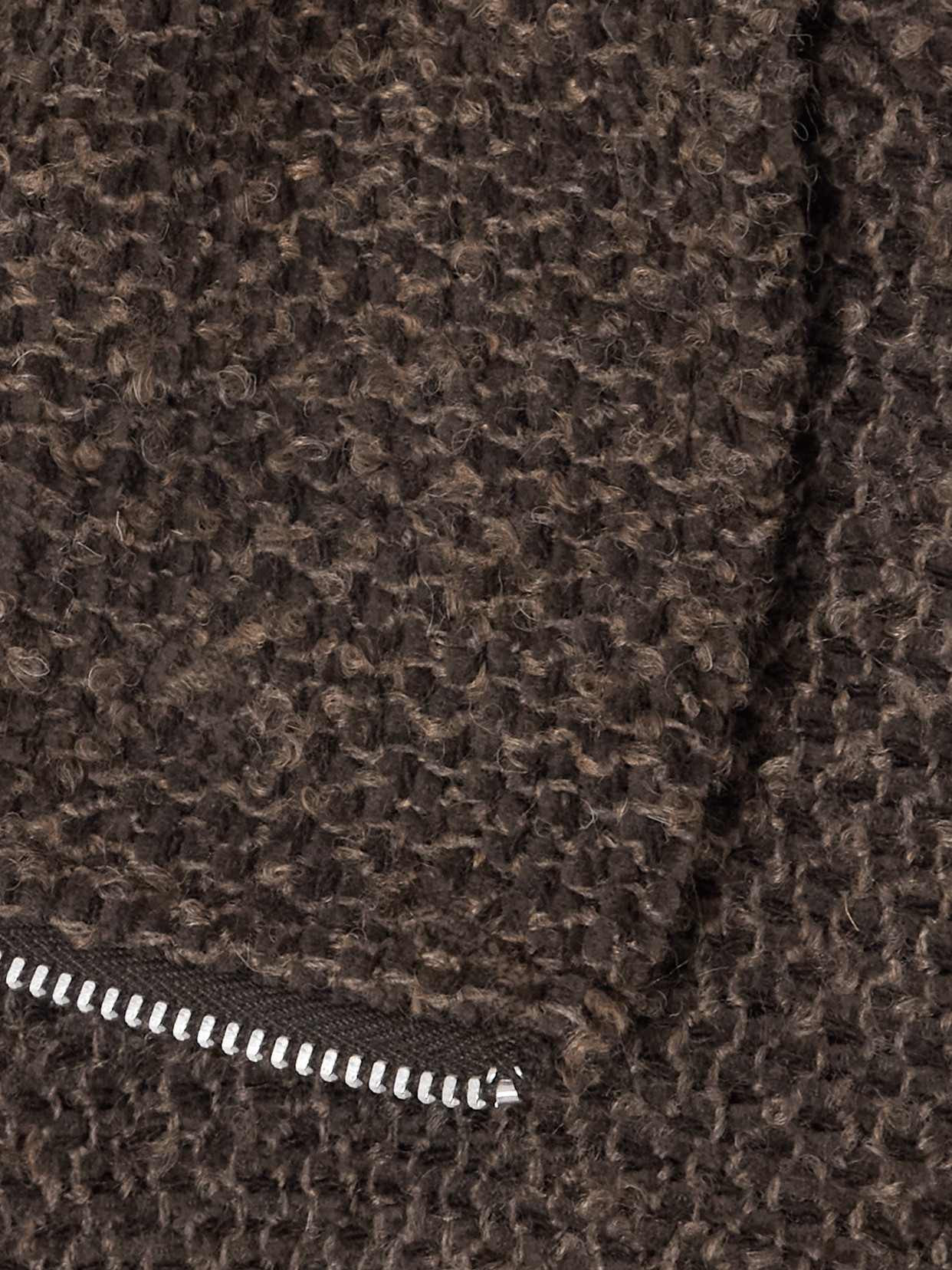 Our Legacy Slim Zip Longlseeve Cardigan In Brown