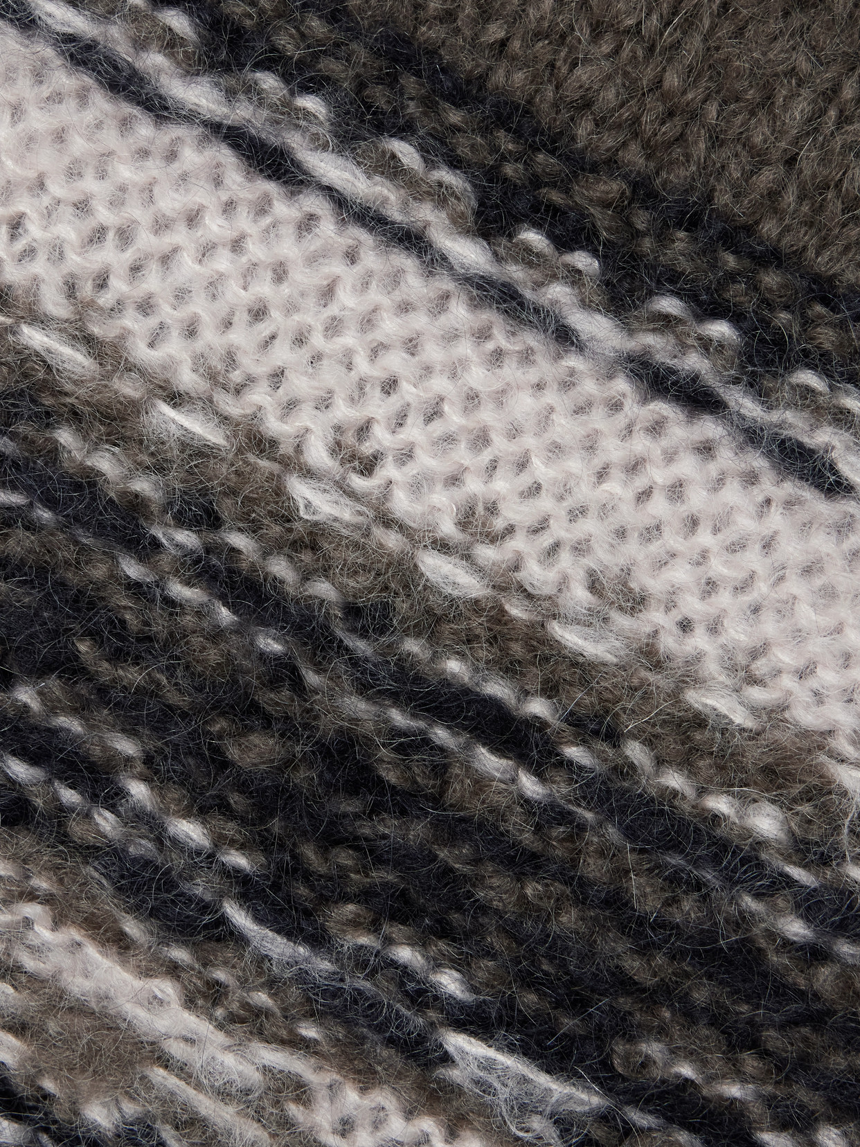 Our Legacy Pleaser Striped Mohair And Wool-blend Tank In Multi