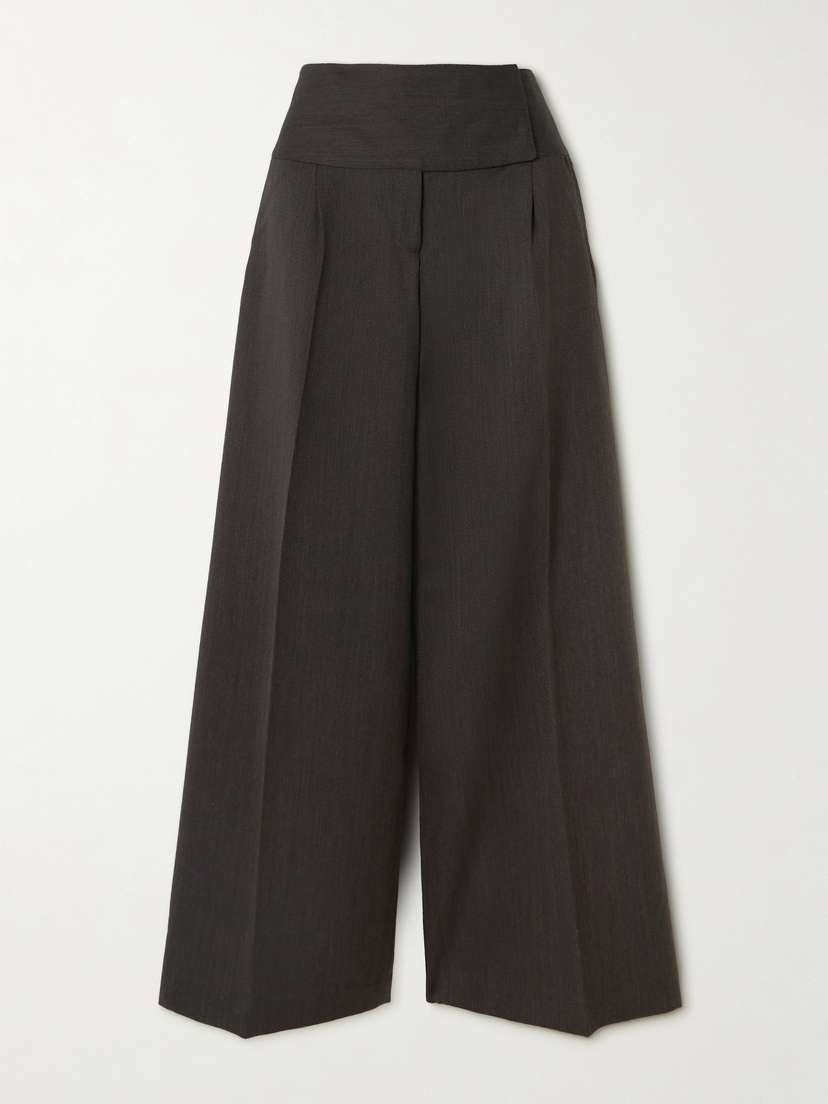 Our Legacy Girdle Pleated Wool Wide-leg Pants