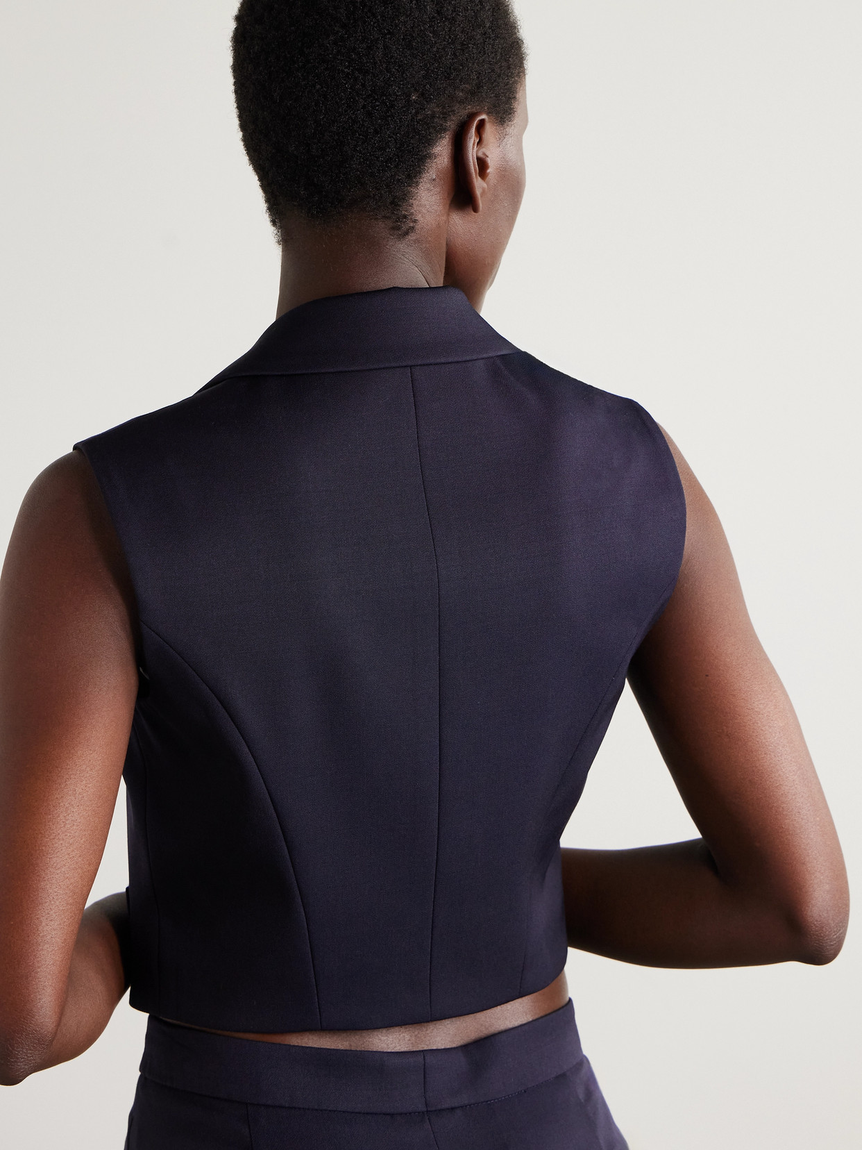 Alexander Mcqueen Grain De Poudre Wool Vest