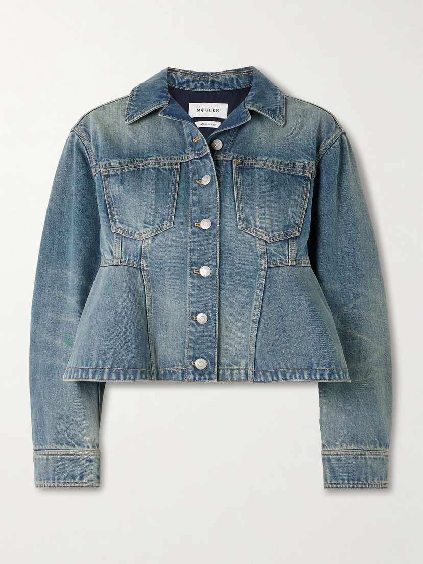 McQueen Paneled Denim Jacket