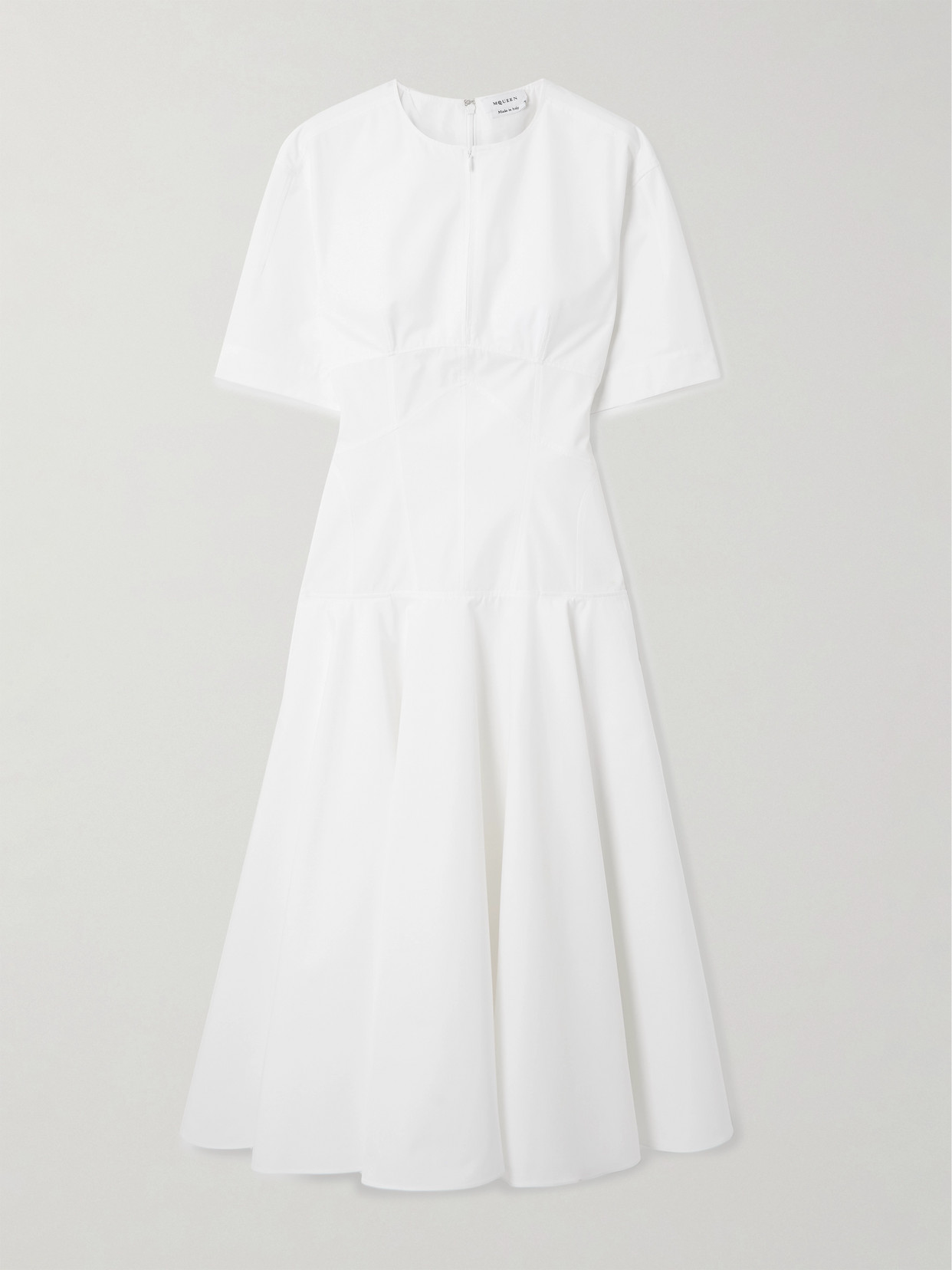 Alexander Mcqueen Day Organic Cotton-poplin Midi Dress