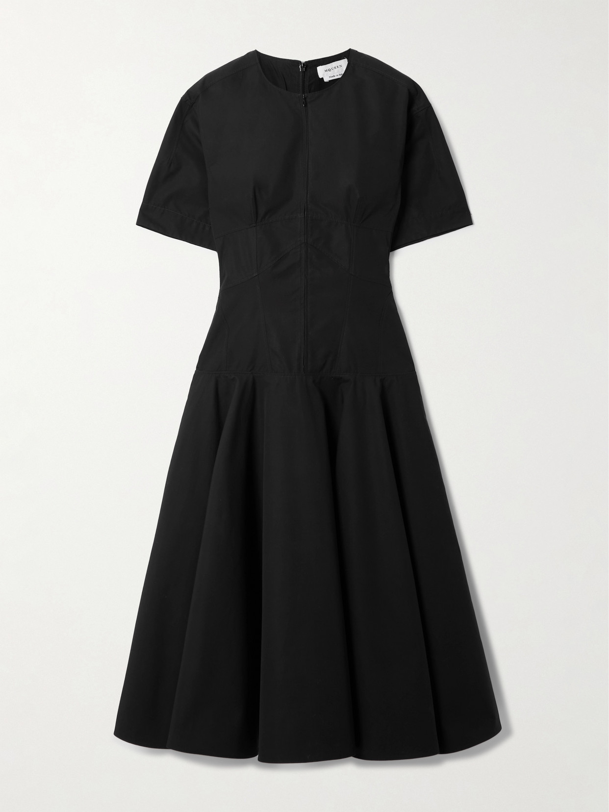 Alexander Mcqueen Day Organic Cotton-poplin Midi Dress