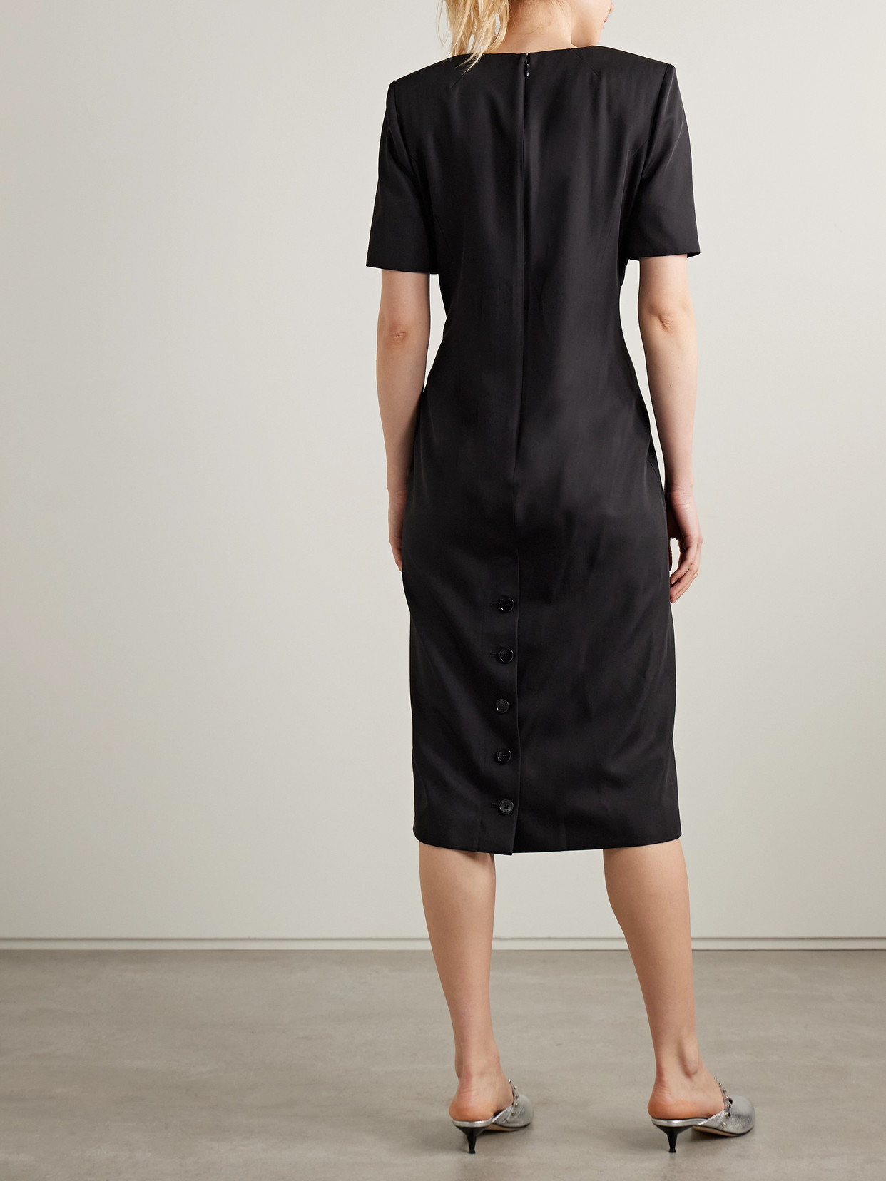 Alexander Mcqueen Wool-blend Midi Dress
