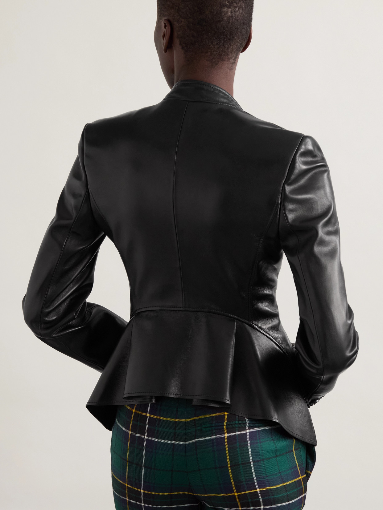 Alexander Mcqueen Leather Blazer