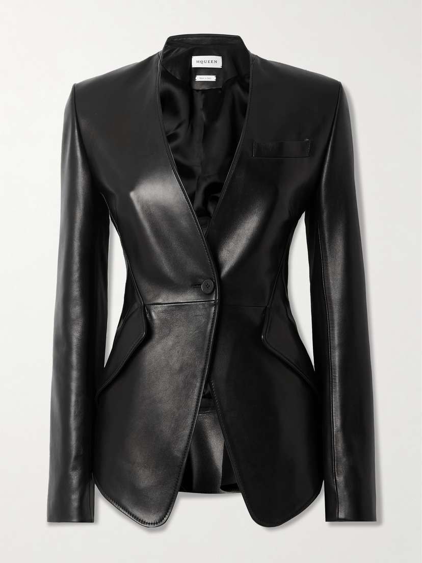 McQueen Leather Blazer