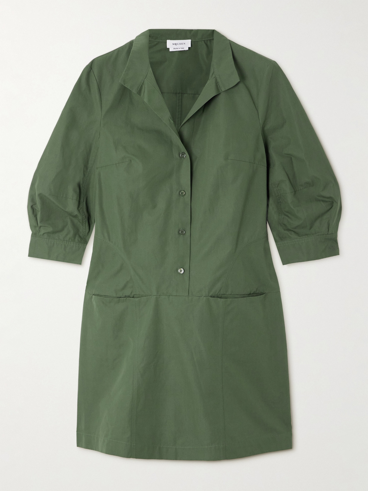 Alexander Mcqueen Cotton-poplin Mini Dress