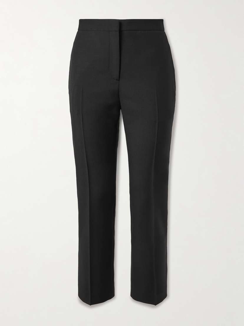 McQueen Wool And Mohair-blend Tapered Pants
