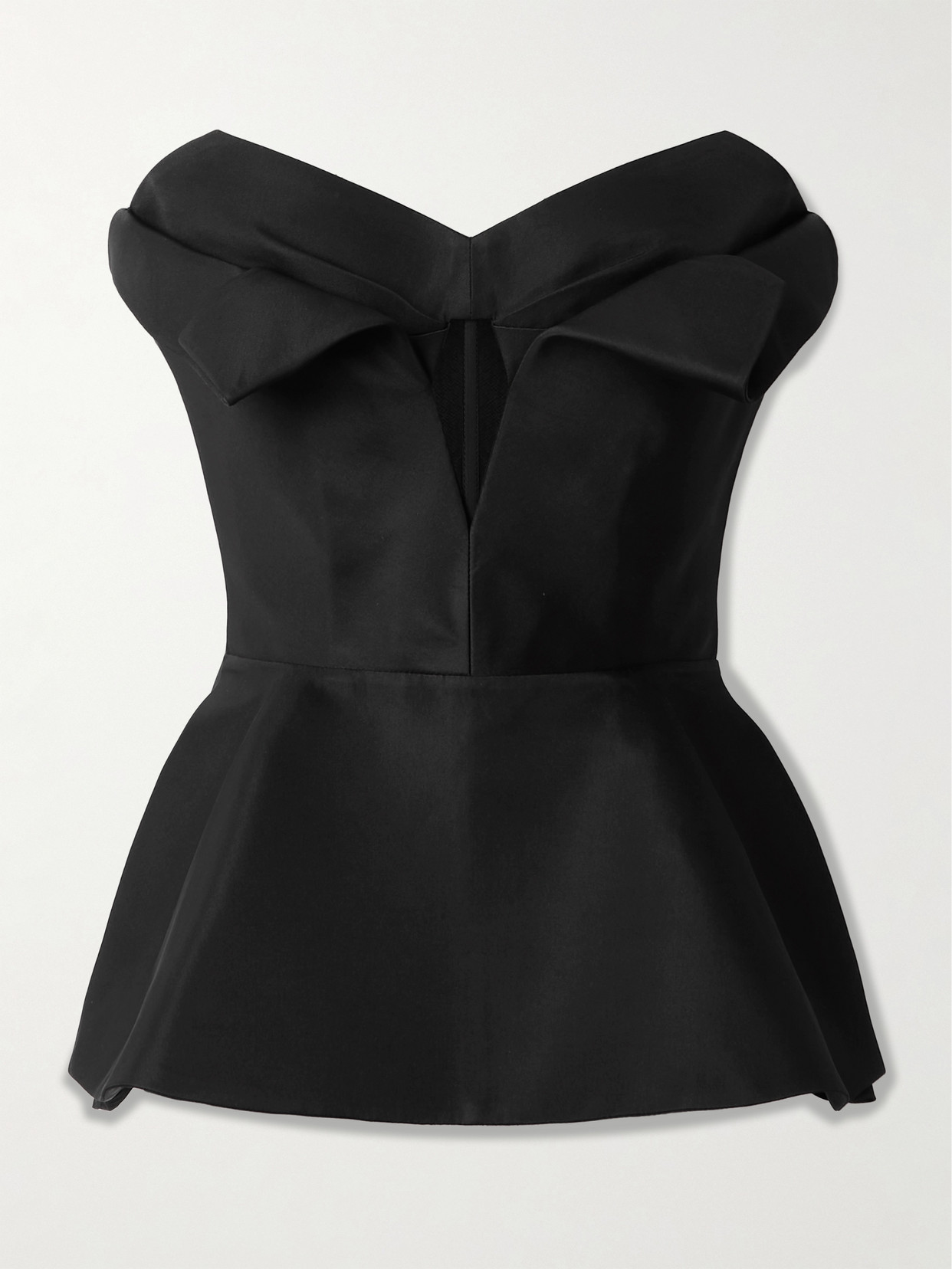 Alexander Mcqueen Alexander Mc Queen Black Corset Top In Silk Blend In Black