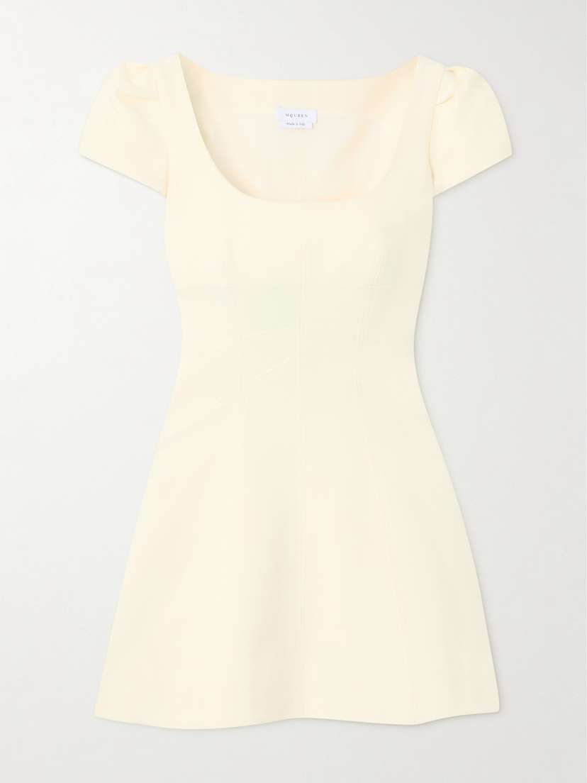 McQueen Day Wool-blend Mini Dress