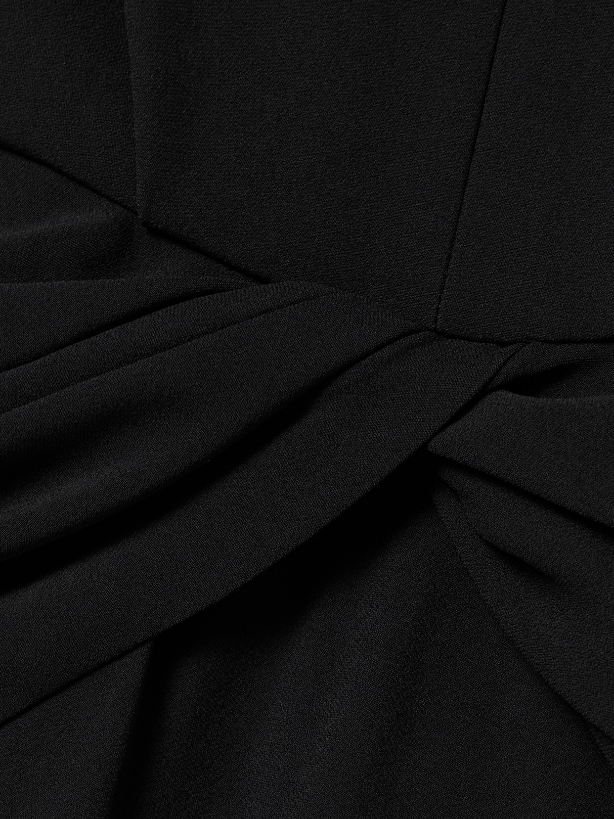 Alexander Mcqueen Twist-front Draped Crepe Midi Dress