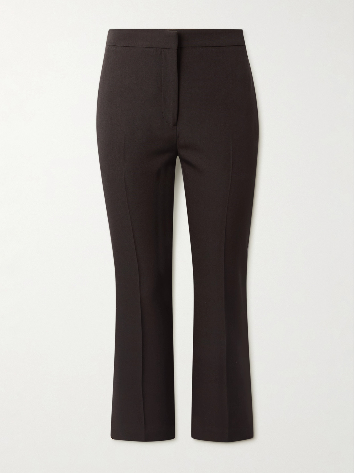 Alexander Mcqueen Wool Tapered Pants In Brown