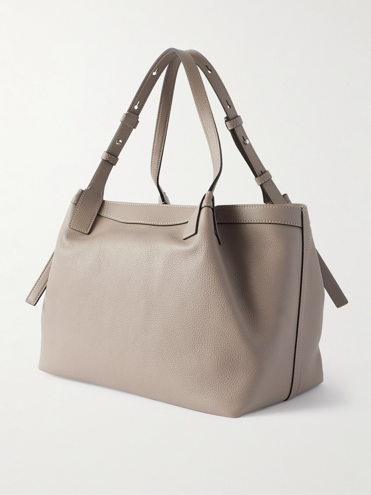 Serapian Secret Small Textured-leather Tote
