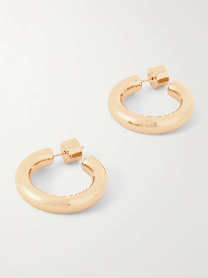 Jennifer Fisher Natasha Huggies Gold-plated Hoop Earrings