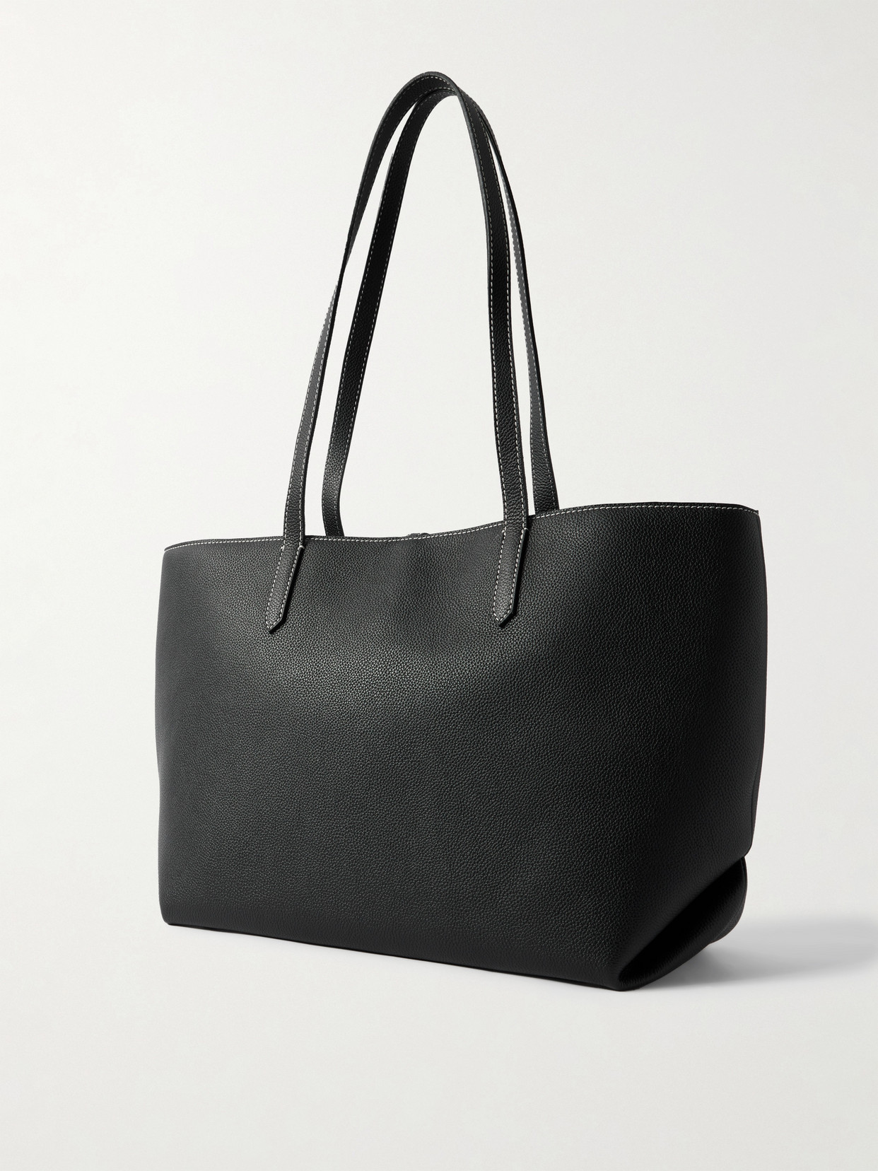 Demellier Tokyo Textured-leather Tote In Black