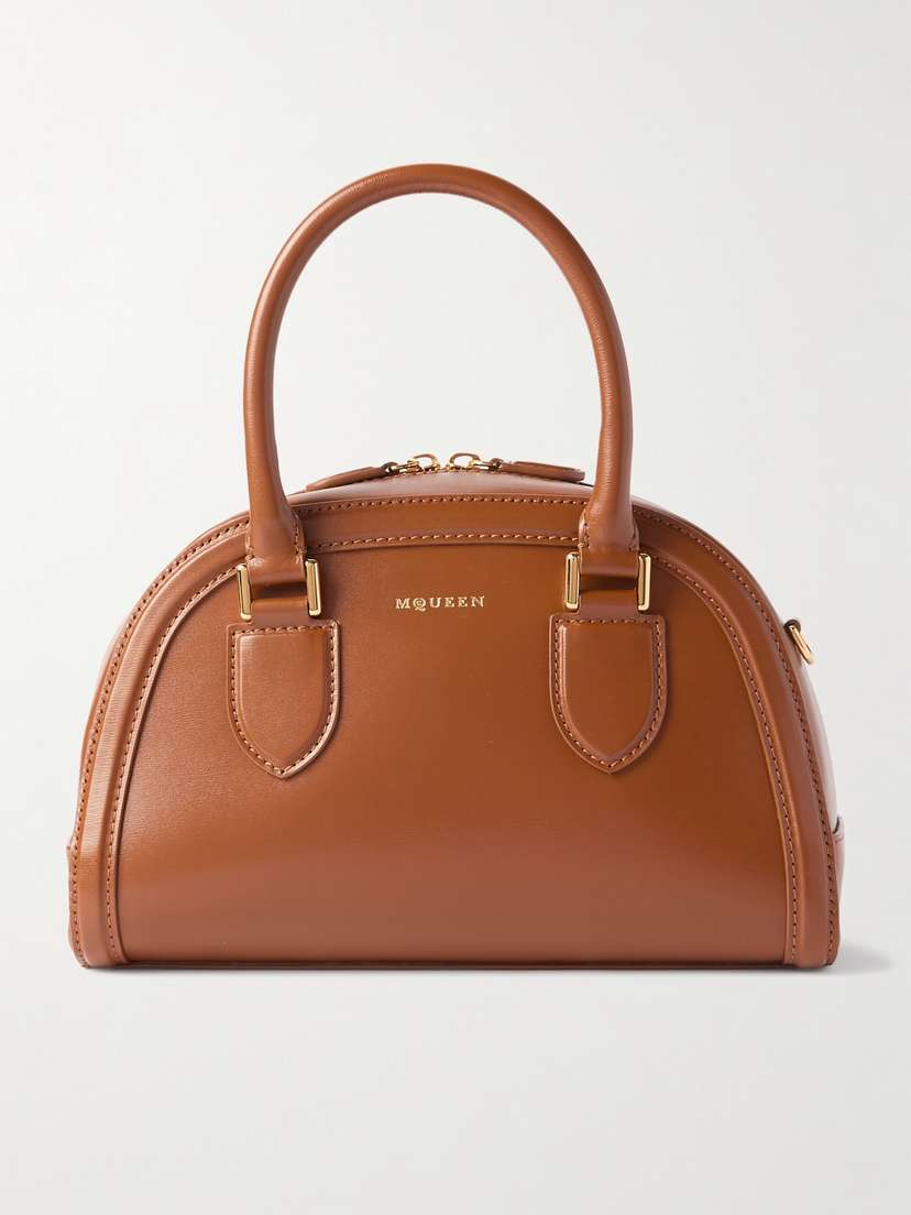 McQueen Birdee Boston Small Leather Tote