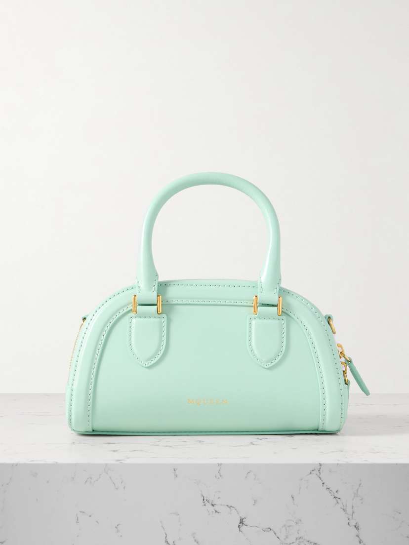 McQueen Birdee Boston Mini Leather Tote