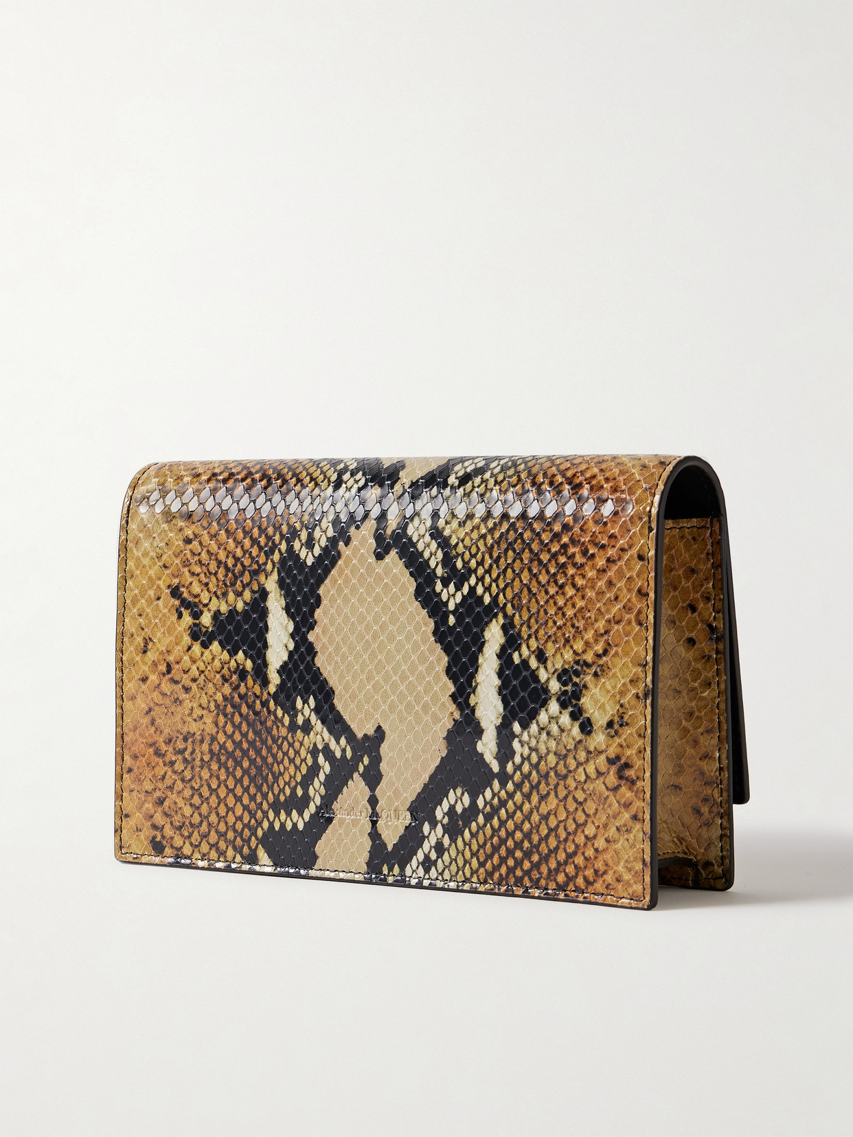 Alexander Mcqueen Skull Small Snake-effect Leather Shoulder Bag
