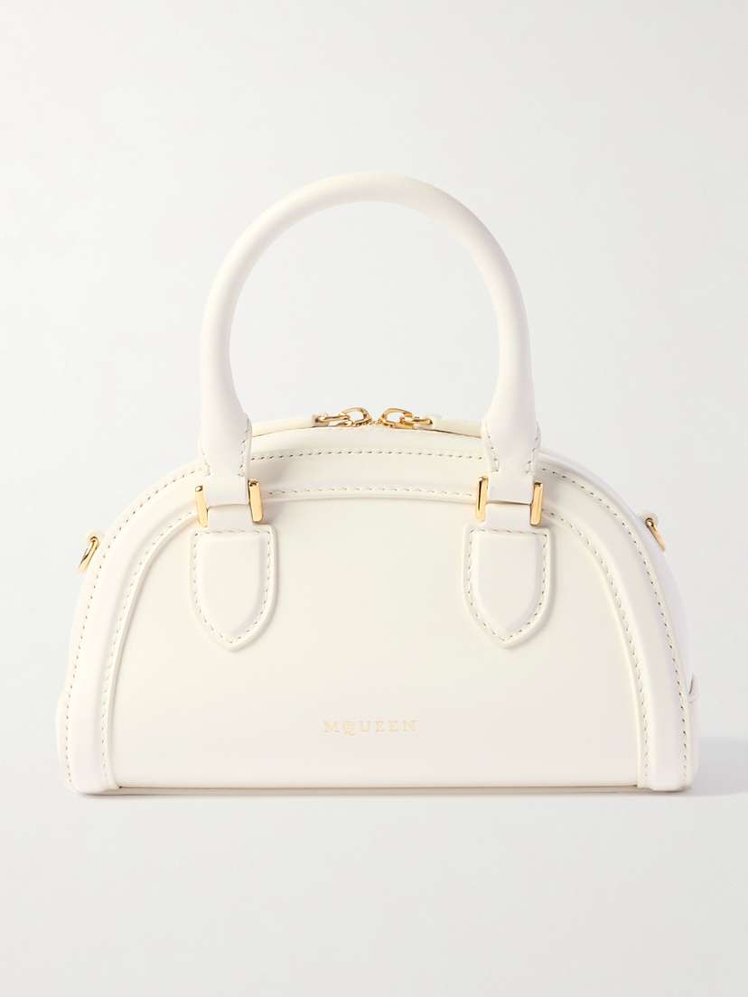 McQueen Birdee Boston Mini Leather Tote