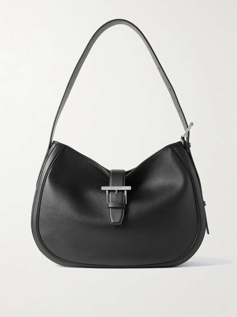 McQueen T-bar Leather Shoulder Bag