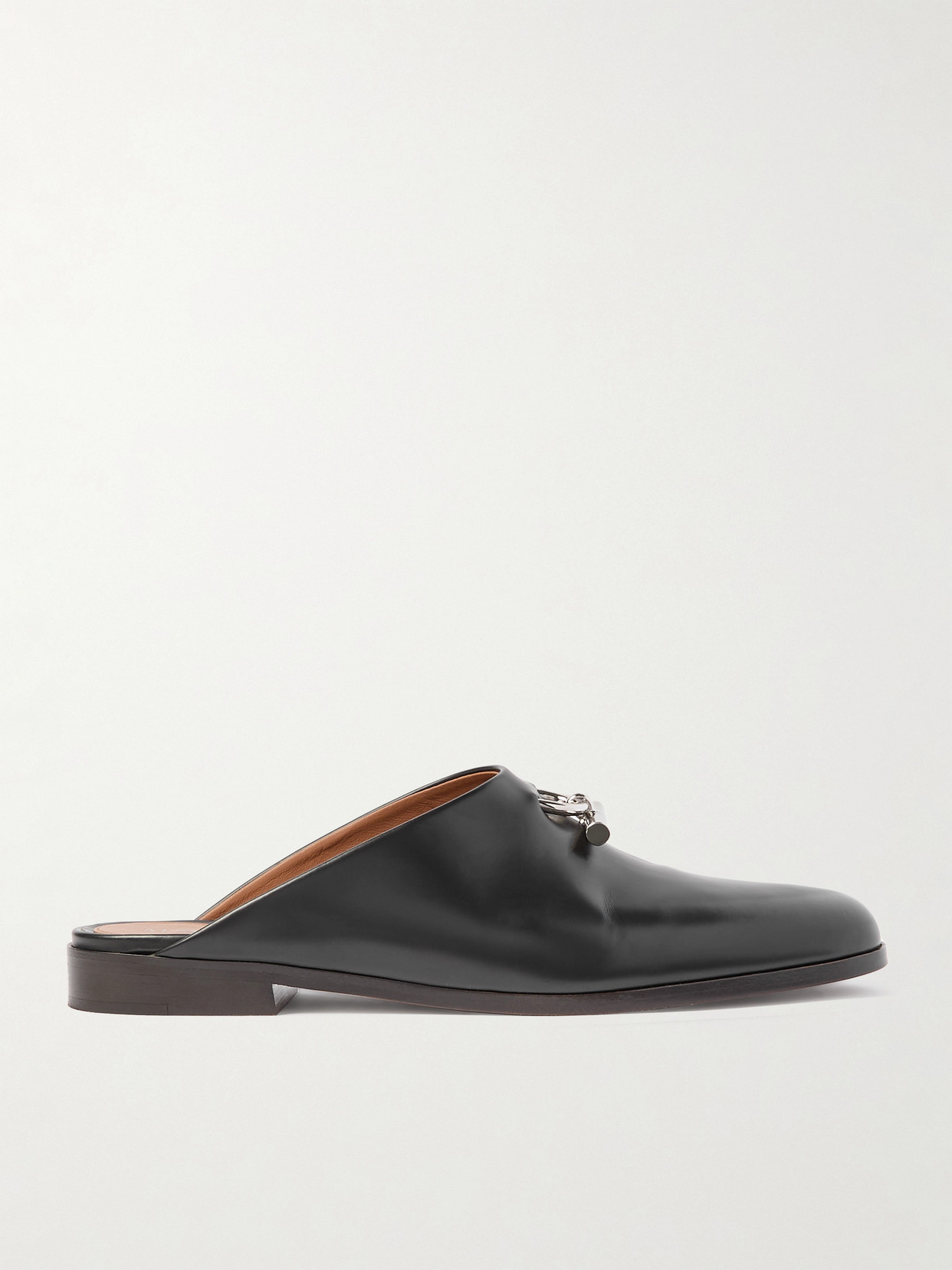 MCQUEEN - T-bar Leather Mules - Black