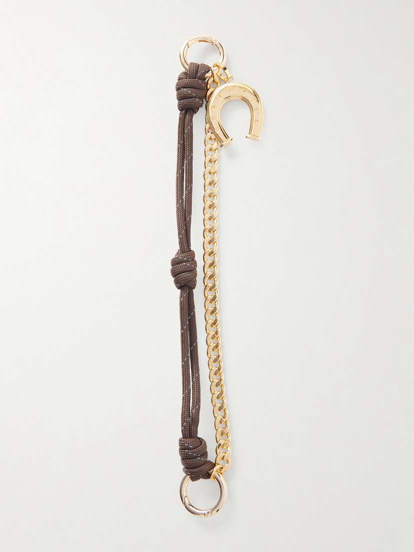 Martha Calvo Wish Me Luck Gold-plated And Cord Bag Charm