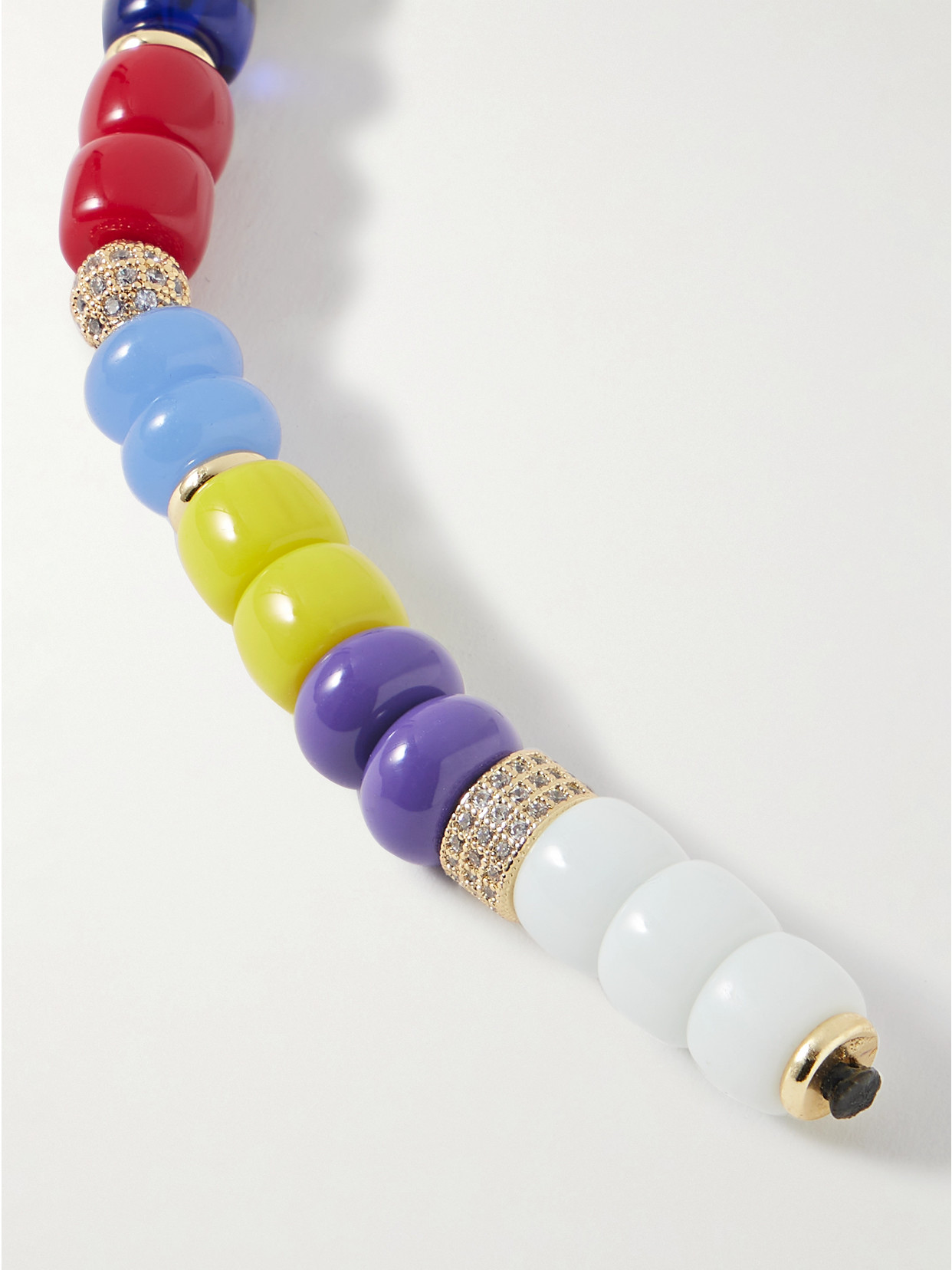 Martha Calvo Gold-plated, Enamel And Crystal Bag Charm