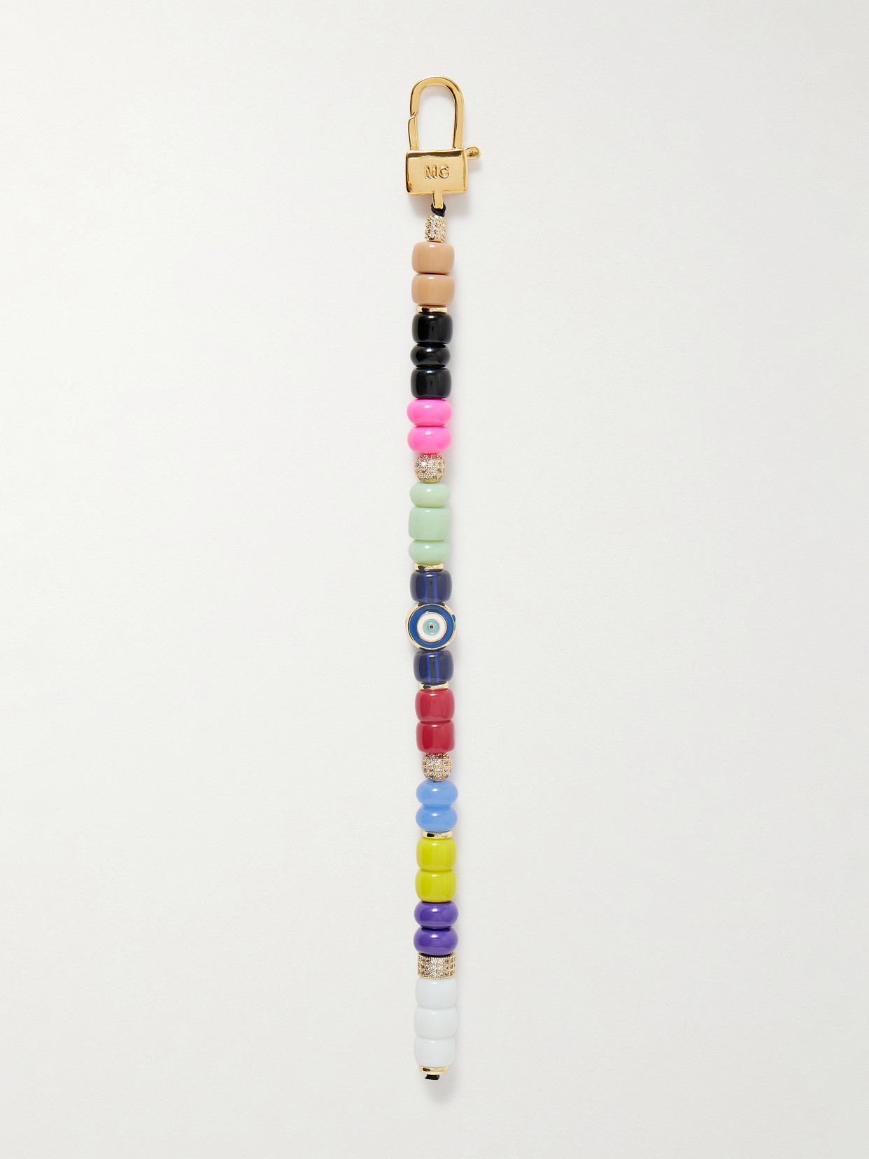 Martha Calvo Gold-plated, Enamel And Crystal Bag Charm