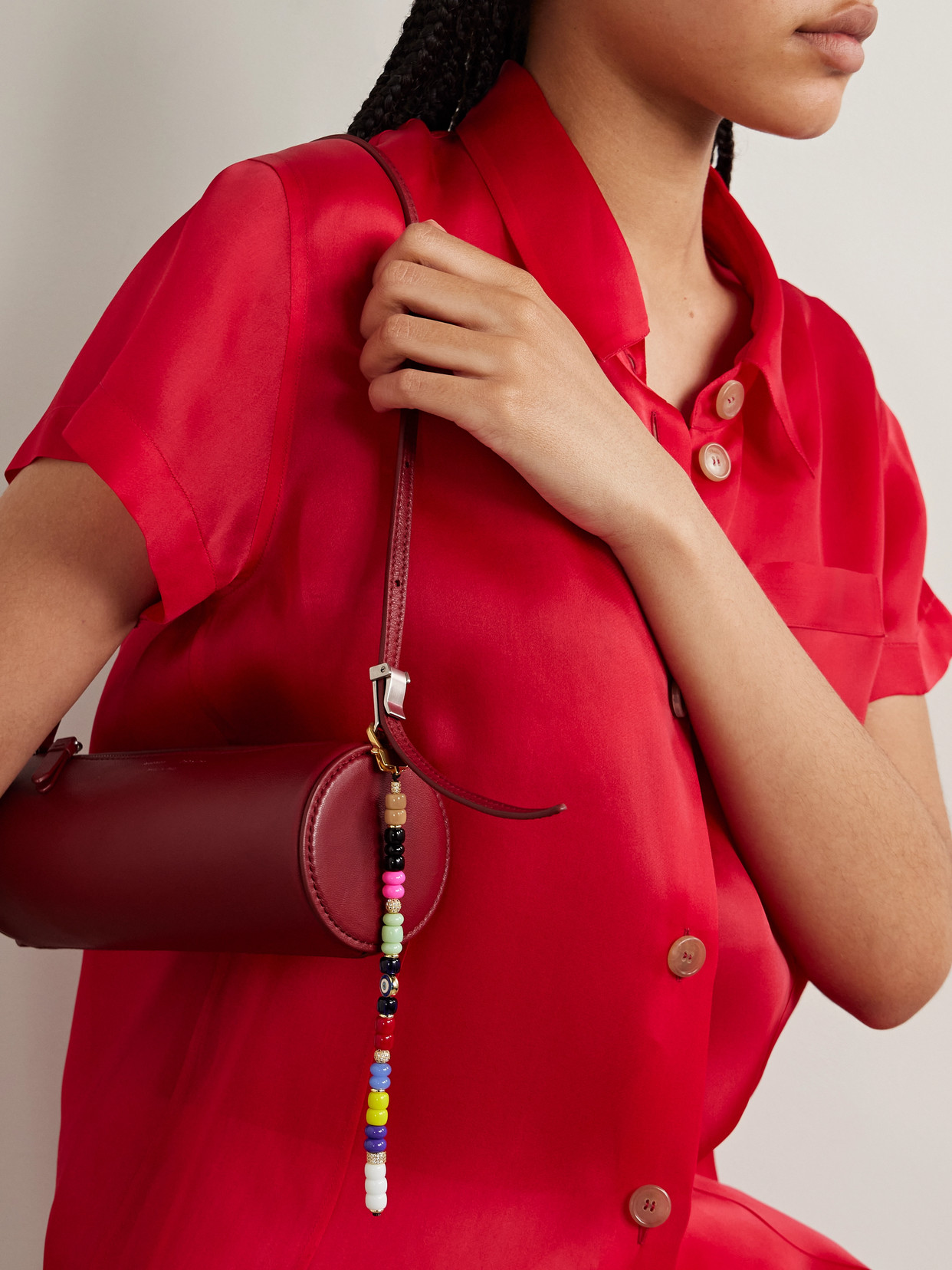Martha Calvo Gold-plated, Enamel And Crystal Bag Charm