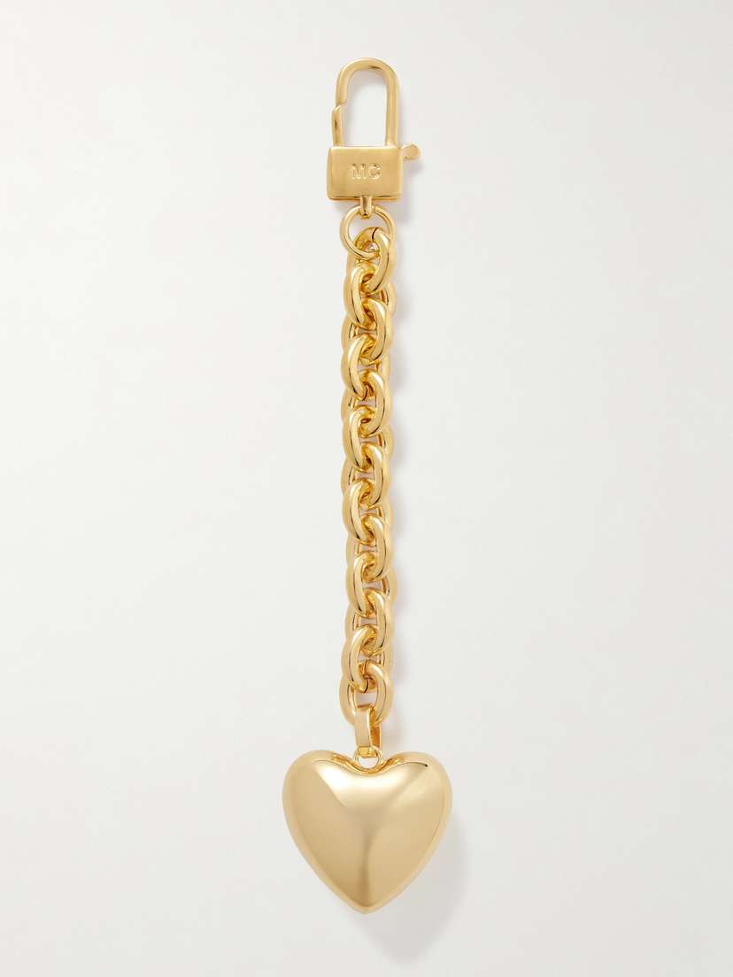 Martha Calvo Heart Gold-plated Bag Charm