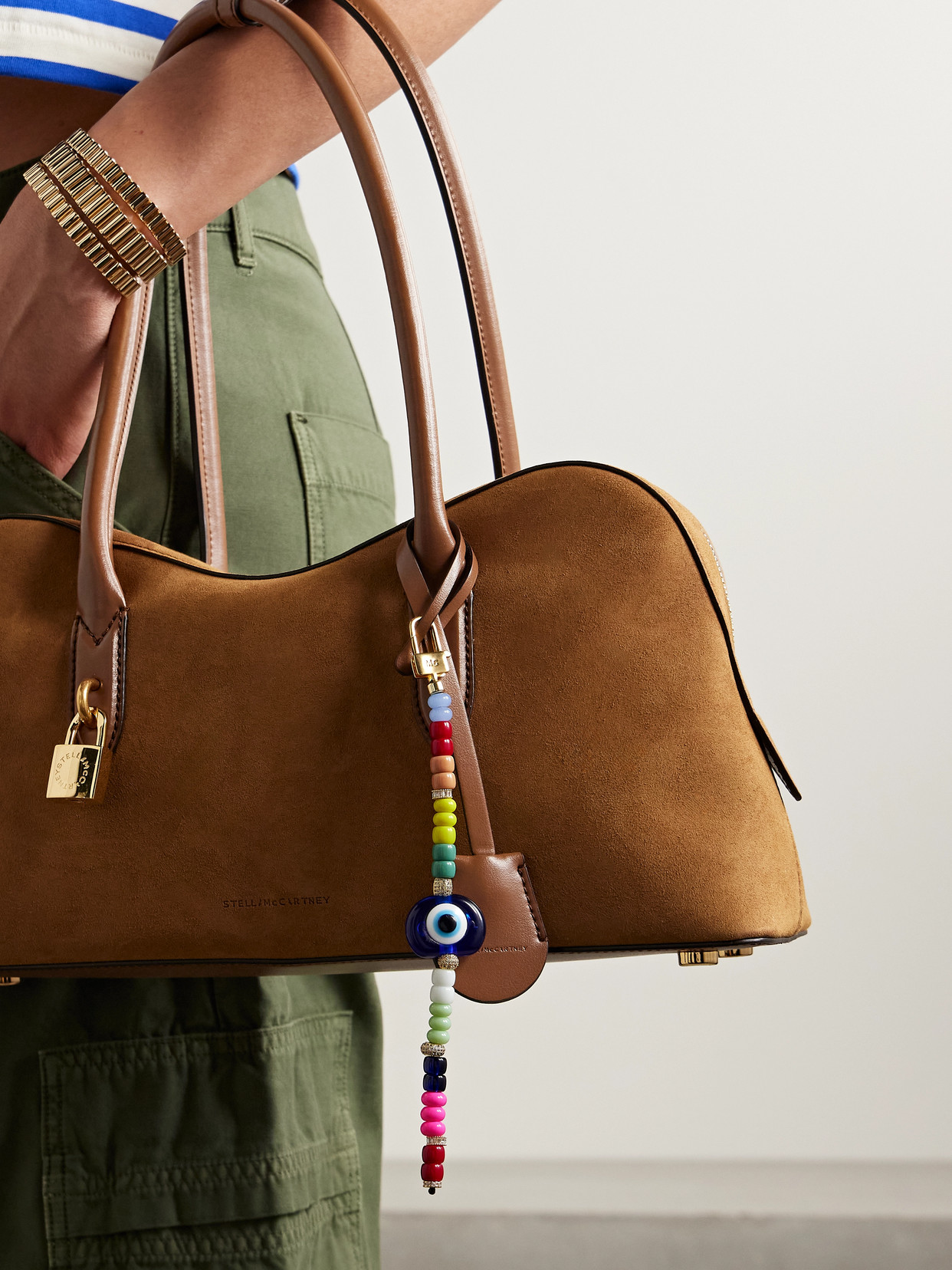 Martha Calvo Protection Gold-plated, Enamel And Crystal Bag Charm