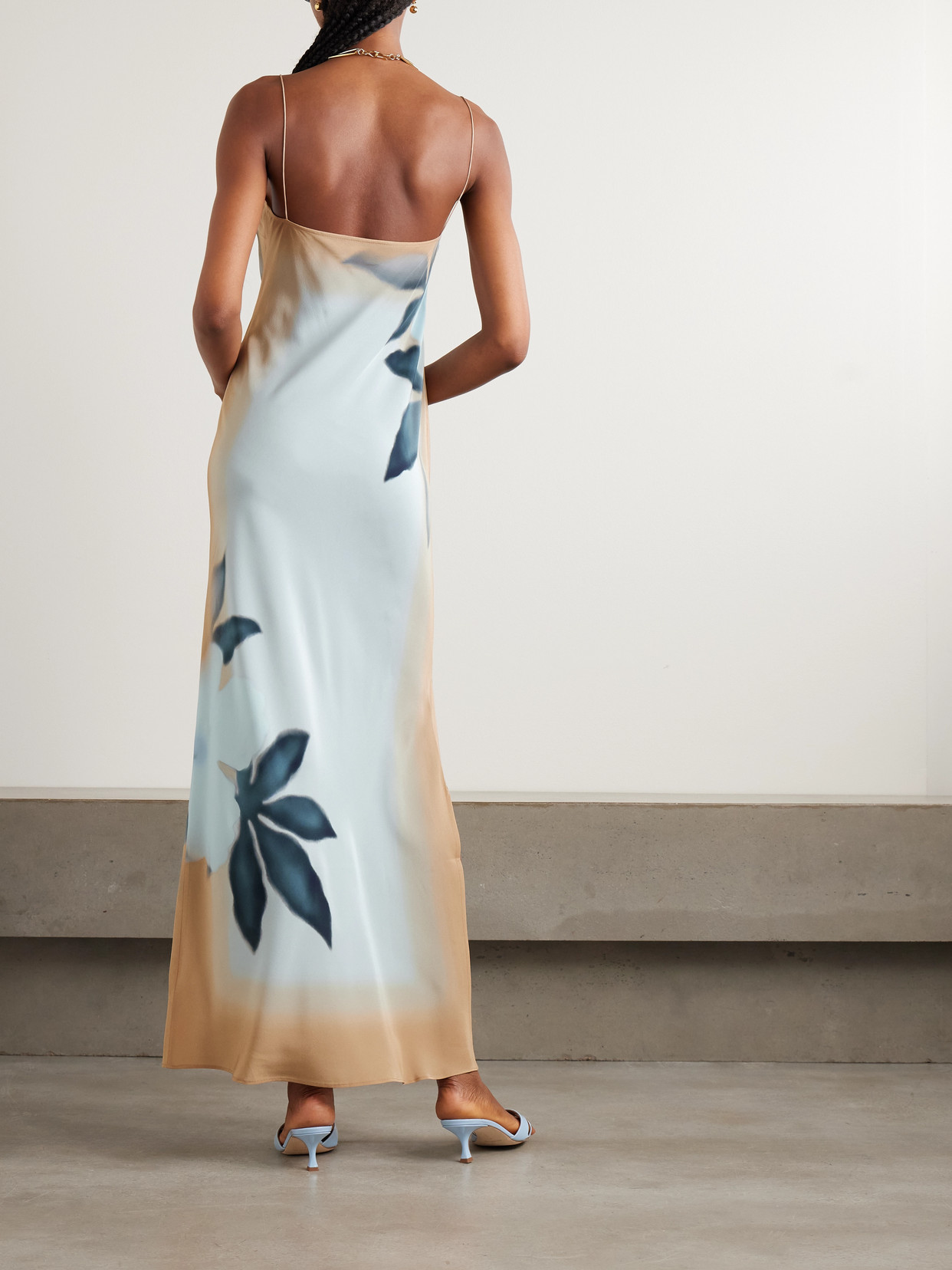Sir Floral-print Silk Maxi Dress In Multi